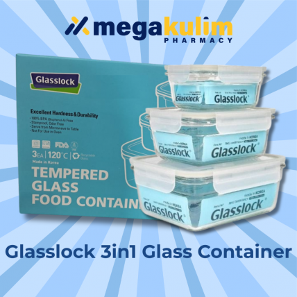 Glasslock 3-in-1 Glass Container