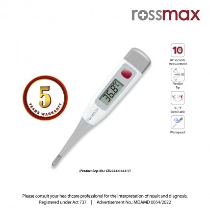 Rossmax Thermometer Flexible Tip TG380 (1 Unit)