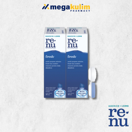 Renu Fresh Kit + Lens Case (2X120mL/Set)