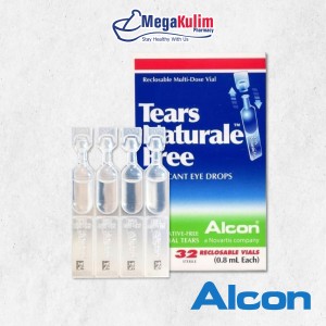 Tears Naturale Free Lubricant Eye Drops 0.8ml x 32 Vials