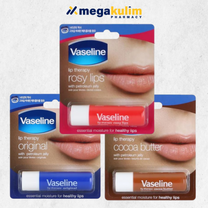 Vaseline Lip Therapy 4.5g (Original / Cocoa Butter / Rosy Lips)
