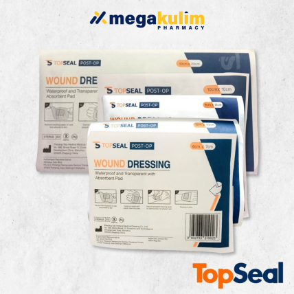 Topseal Post-Op Wound Dressing 1's (10cmx10cm / 10cmx20cm / 6cmx7cm / 7cmx10cm / 9cmx15cm)