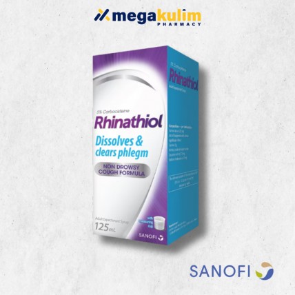 Rhinathiol Cough Relief Adult Syrup 125mL