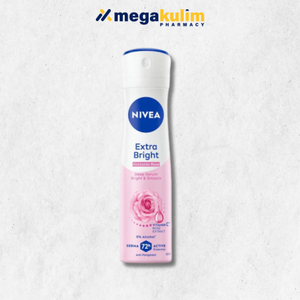 Nivea Deodorant Spray Extra Bright Hokkaido Rose (150mL)