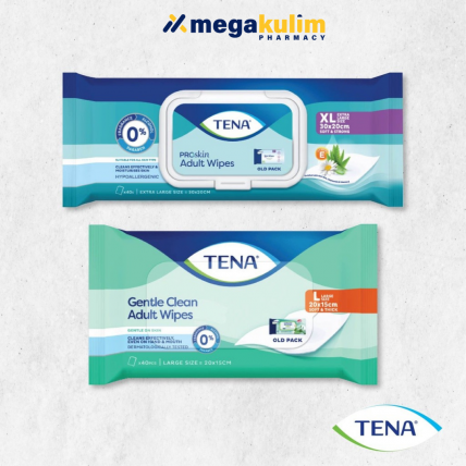 Tena Wet Wipes (Normal / Gentle Care (Aloe Vera)) 40pcs