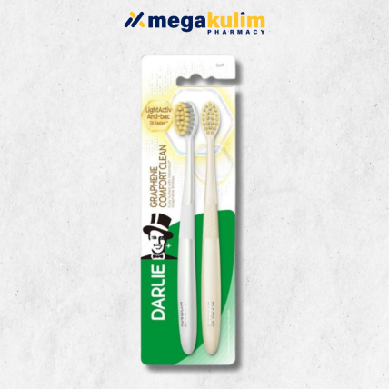 Darlie Toothbrush Graphne Comfort Clean Soft (2pcs/Pack)