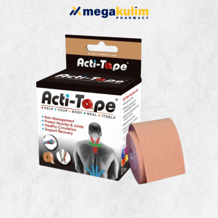 Acti-Tape Elastic Sport Tape 5cmx5m - Beige