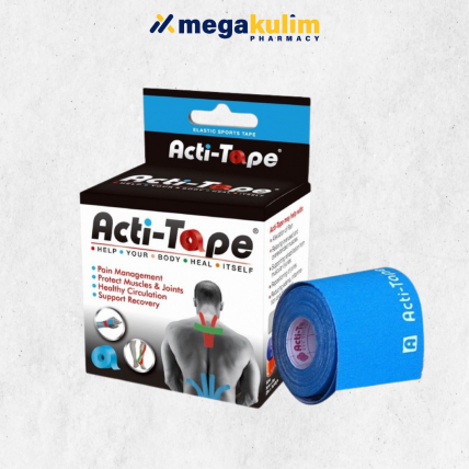 Acti-Tape Elastic Sport Tape 5cmx5m - Blue