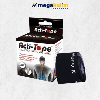 Acti-Tape Elastic Sport Tape 5cmx5m - Black