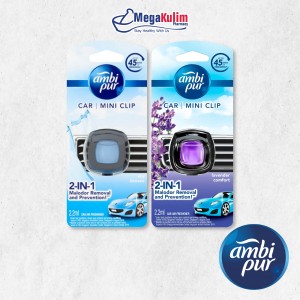 Ambi Pur Car Mini Clip 2-in-1 2.2mL (Sky Breeze / Lavender Comfort)-Lavender Comfort