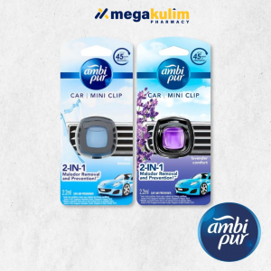 Ambi Pur 2in1 Car Mini Clip  2.2mL (Sky Breeze / Lavender Comfort)