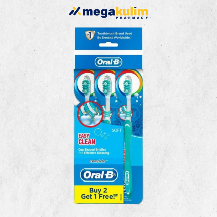 Oral-B Easy Clean Soft Toothbrush (2+1s/Set)