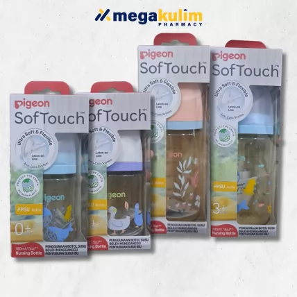 Pigeon SofTouch PPSU Bottle ( 160mL / 240mL ) [Golden Goose / Ocean Dive / Golden Rabbit]