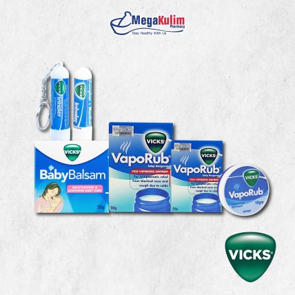 Vicks VapoRub (10g / 25g / 50g) / Inhaler (0.5 mL) / Baby Balsam (50g)-Baby Balsam 50g