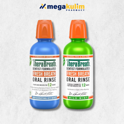 TheraBreath oral Rinse (Icy Mint/ Mild Mint) 473mL