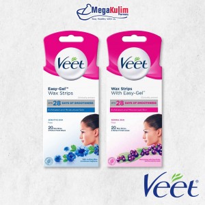 Veet Face Wax Strips 20's (Sensitive / Normal Skin)-Normal