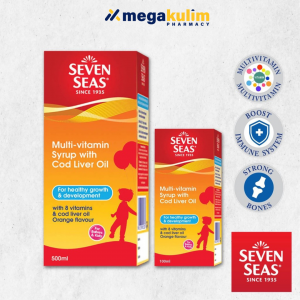 Sevenseas Multi-Vitamin Syrup With Cod Liver Oil (100mL / 100 + 500mL)