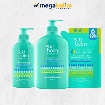 Suu Balm Cooling & Gentle Creamy Body Wash (Refill 740mL/ 420mL/ 840mL)