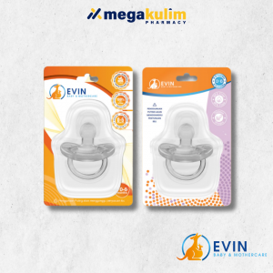 Evin Silicone Pacifier for 0-6 months (Normal Shape / Oblate Shape)