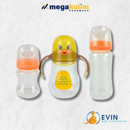 EVIN Wide Neck Teat Milk Bottle (130mL / 280mL / 300mL)-Cute 280mL