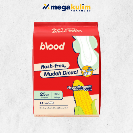 Blood Corn Pad Mudah DiCuci 25cm (14pcs/Pack)