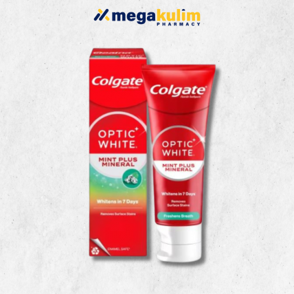 Colgate Optic White Mint Plus Mineral 100g