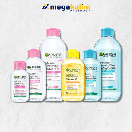 Garnier Micellar Water (Salicylic BHA / Vitamin C / All-in-1) [50mL / 125mL / 400mL]