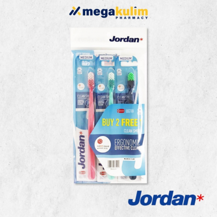 Jordan Clean Smile 2+1 Medium Toothbrush/ Set