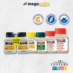 21st Century Vitamin C (Acid Free / Prolonged Release / Chewable) [500mg / 1000mg]