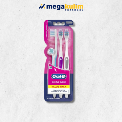 Oral-B Gentle Clean Sensitive Expert Extra Soft Toothbrush (3pcs/Pack)
