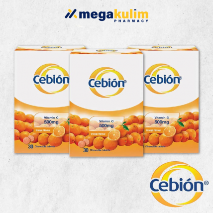 Cebion Vitamin C Chewable 500mg (3x30 Tablets/Set)