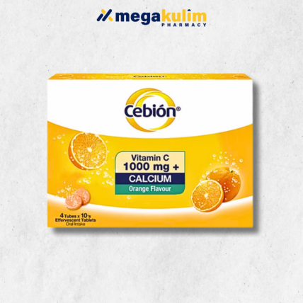 Cebion Vitamin C Effervescent + Calcium 1000mg (4x10 Tablets/Set)