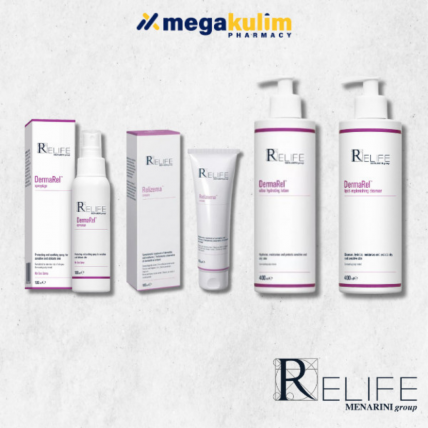 Relife Relizema (Spray & Go 100mL / Cream 100mL / Ultra Hydrating Lotion 400mL / Lipid Replenishing Cleanser 400mL)