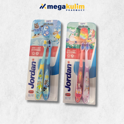 Jordan Toothbrush Step 1 (6-9 Years Old) [Random Colour]