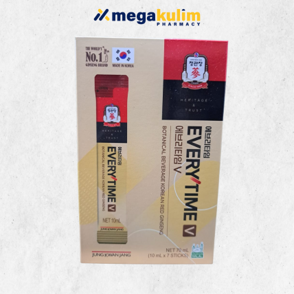 Jung Kwan Jang Everytime V Korean Red Ginseng (7's x 10mL/Set)
