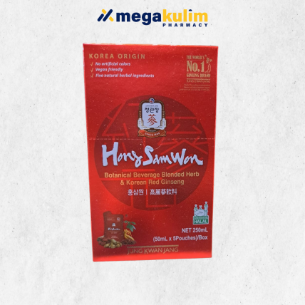 Jung Kwan Jang Hong Sam Won Korean Red Ginseng (5's x 50mL/Set)