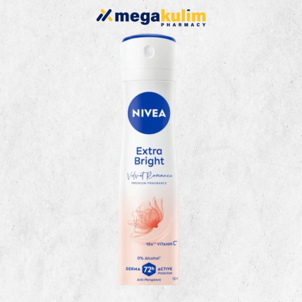 Nivea Deodorant Spray Extra Bright Velvet Romance (150mL)