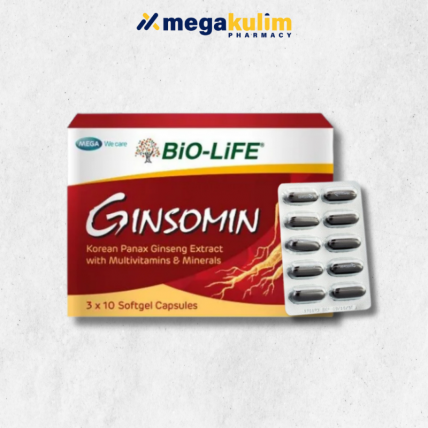 Biolife Ginsomin (3 x 10 Capsules)
