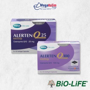 Biolife Alerten Q10 25mg 30 cap / 100mg 2x30cap 100mg 2X30 cap