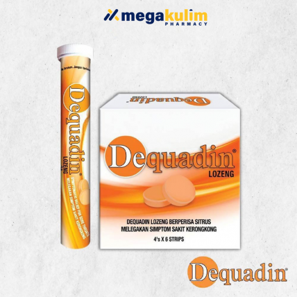 Dequadin Citrus Lozenges (Tube / Box)