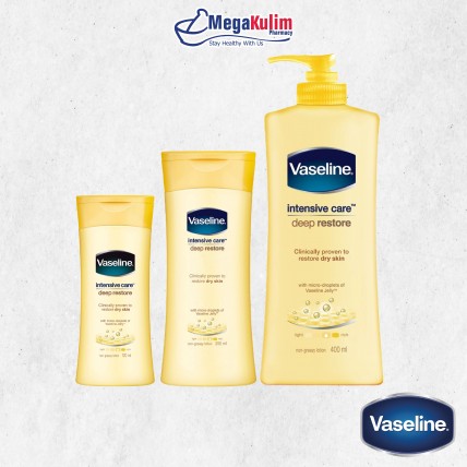 Vaseline Intensive Care Lotion Deep Restore (120mL / 250mL / 400mL)-120ml