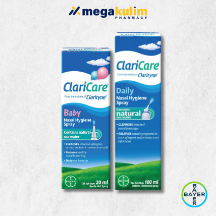 ClariCare Daily Nasal Hygiene Spray (Baby 20mL / Adult 100mL)
