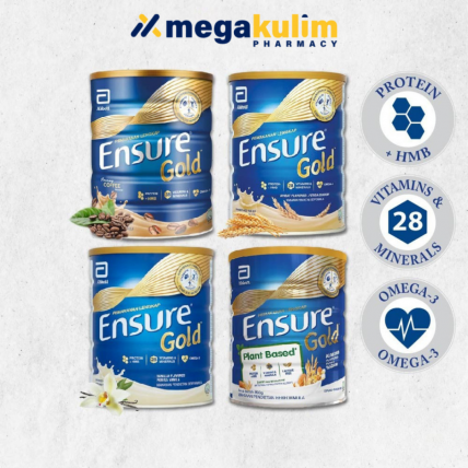 Ensure Gold 800g (Vanilla / No Sucrose / Wheat / Coffee / Plant Based)