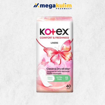 Kotex Comfort & Freshness Liner Ultra Thin (40s/Pack)