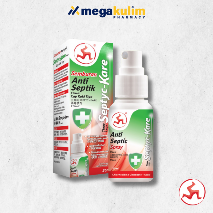 Cap Kaki Tiga Septyc-Kare Antiseptic Spray 30mL