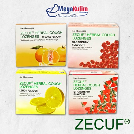 Zecuf Herbal Cough Lozenges 5X4's-Lemon