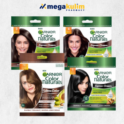 Garnier Color Natural (Small Pack) [7.3-Golden Brown / 4-Brown / 1-Black / 3-Darkest Brown]