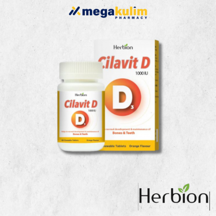 Herbion Cilavit D3 1000IU (60 Tablets/Bottle)