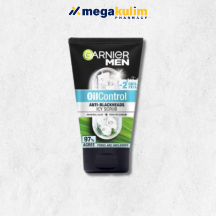 Garnier Men Anti-Blackheads Icy Scrub 150mL