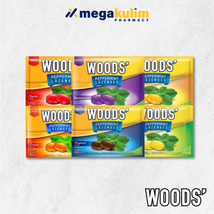 Woods' Peppermint Lozenges 6's (Honey Lemon / Lemon / Orange / Original)